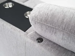 Mor Furniture Sleeper Sofas|Sectionals|Wanda Full Tux Sleeper Sectional W/ Storage In Gray, Right Facing