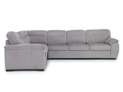 Mor Furniture Sleeper Sofas|Sectionals|Wanda Queen Tux Sleeper Sectional W/ Drop Table In Gray, Right Facing