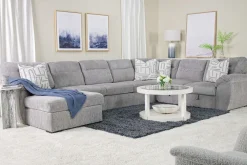Mor Furniture Sleeper Sofas|Sectionals|Wanda Xl Storage Chaise Sleeper Sectional In Gray, Left Facing