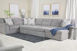 Mor Furniture Sleeper Sofas|Sectionals|Wanda Xl Storage Chaise Sleeper Sectional In Gray, Left Facing