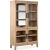 Mor Furniture Sideboards, Buffets & Hutches|White Oak Buffet Curio In Butternut