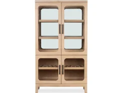 Mor Furniture Sideboards, Buffets & Hutches|White Oak Buffet Curio In Butternut