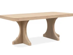 Mor Furniture Dining Room Sets|White Oak Dining Table, 4 Chairs & 2 Arm Chairs In Butternut