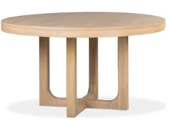 Mor Furniture Round Dining Tables|Dining Tables|White Oak Round Dining Table In Butternut