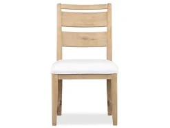 Mor Furniture Seating For 4|Round Dining Sets|White Oak Round Dining Table & 4 Chairs In Butternut
