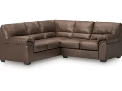 Mor Furniture Sectionals|Whitlock Tux Loveseat Sectional In Caramel, Left Facing