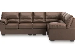 Mor Furniture Sectionals|Whitlock Tux Sofa Sectional In Caramel, Left Facing