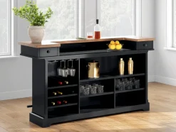 Mor Furniture Dining Tables|Wildenauer Bar In Brown/Black