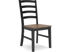 Mor Furniture Seating For 4|Dining Room Sets|Wildenauer Extendable Dining Table & 4 Chairs In Brown/Black