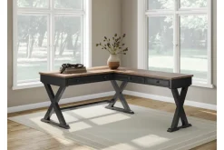 Mor Furniture Desks|Wildenauer Office Desk In Black/Brown