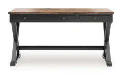Mor Furniture Desks|Wildenauer Office Desk In Black/Brown