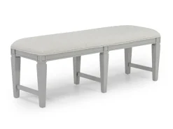 Mor Furniture Seating For 6|Dining Room Sets|Willowbrook Dining Table, 4 Chairs & Bench In Pebble, Slat