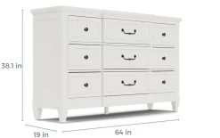 Mor Furniture Dressers & Chests|Willowbrook Dresser In Egg Shell White