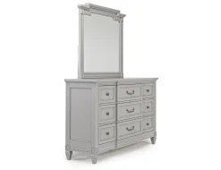 Mor Furniture Bedroom Mirrors|Willowbrook Mirror In Egg Shell White