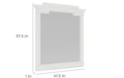 Mor Furniture Bedroom Mirrors|Willowbrook Mirror In Egg Shell White
