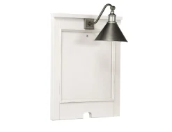 Mor Furniture Nightstands|Willowbrook Nightstand & Hutch W/ Lamp In Egg Shell White