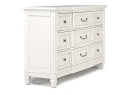 Mor Furniture Bedroom Sets|Willowbrook Panel Bed, Dresser, Mirror & Nightstand In Pebble, Queen