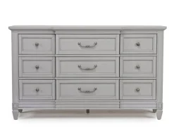Mor Furniture Bedroom Sets|Willowbrook Panel Bed, Dresser, Mirror & Nightstand In Pebble, Queen