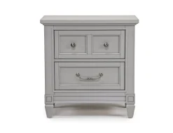 Mor Furniture Bedroom Sets|Willowbrook Panel Bed, Dresser, Mirror & Nightstand In Pebble, Queen