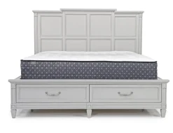 Mor Furniture Beds|Willowbrook Panel Bed In Pebble, Queen