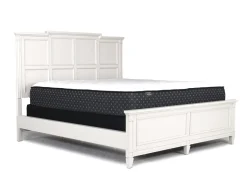 Mor Furniture Beds|Willowbrook Panel Bed In Pebble, Queen