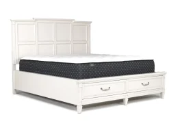 Mor Furniture Beds|Willowbrook Panel Bed In Pebble, Queen