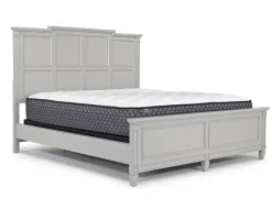 Mor Furniture Beds|Willowbrook Panel Bed In Pebble, Queen
