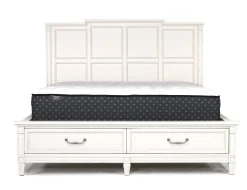 Mor Furniture Beds|Willowbrook Panel Bed In Pebble, Queen