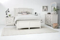 Mor Furniture Beds|Willowbrook Panel Bed In Pebble, Queen