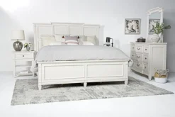 Mor Furniture Beds|Willowbrook Panel Bed In Pebble, Queen