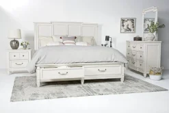Mor Furniture Beds|Willowbrook Panel Bed In Pebble, Queen