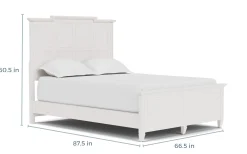 Mor Furniture Beds|Willowbrook Panel Bed In Pebble, Queen