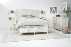 Mor Furniture Beds|Willowbrook Panel Wall Bed In Pebble, Queen