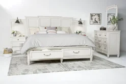 Mor Furniture Beds|Willowbrook Panel Wall Bed In Pebble, Queen