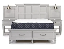 Mor Furniture Beds|Willowbrook Panel Wall Bed In Pebble, Queen