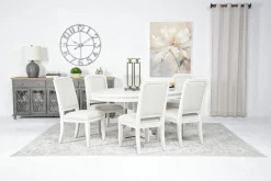 Mor Furniture Seating For 6|Round Dining Sets|Willowbrook Round Dining Table & 6 Chairs In Pebble