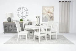Mor Furniture Seating For 6|Round Dining Sets|Willowbrook Round Dining Table & 6 Chairs In Pebble
