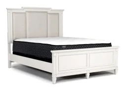 Mor Furniture Upholstered Beds|Beds|Willowbrook Upholstered Panel Bed In Pebble, Queen