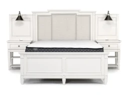 Mor Furniture Upholstered Beds|Beds|Willowbrook Upholstered Wall Bed In Pebble, Queen
