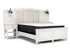 Mor Furniture Upholstered Beds|Beds|Willowbrook Upholstered Wall Bed In Pebble, Queen