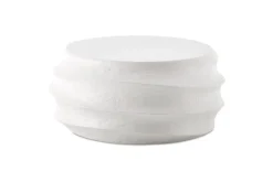Mor Furniture Outdoor Coffee Tables|Winded Outdoor Round Cocktail Table In White