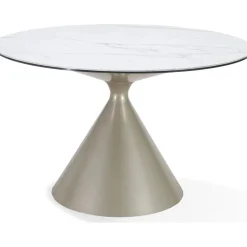 Mor Furniture Seating For 2|Round Dining Sets|Winston Round Dining Table & 2 Stools In White/Cream