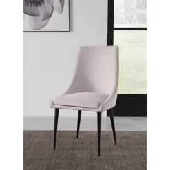 Mor Furniture Dining Chairs|Winston Side Chair In Cream, Set Of 2