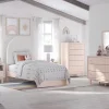 Mor Furniture Kids Beds & Bunk Beds|Wistenpine Panel Bed, Dresser, Mirror & Nightstand In Blush, Twin