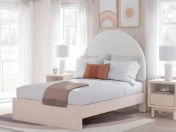 Mor Furniture Kids Beds & Bunk Beds|Wistenpine Panel Bed In Blush, Twin