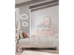 Mor Furniture Kids Beds & Bunk Beds|Wistenpine Panel Bed In Blush, Twin