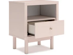 Mor Furniture Kids Beds & Bunk Beds|Wistenpine Panel Bed W/ Storage, Dresser, Mirror & Nightstand In Blush, Twin