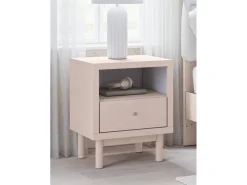 Mor Furniture Kids Beds & Bunk Beds|Wistenpine Panel Bed W/ Storage, Dresser, Mirror & Nightstand In Blush, Twin