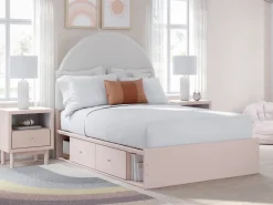 Mor Furniture Kids Beds & Bunk Beds|Wistenpine Storage Bed In Blush, Twin
