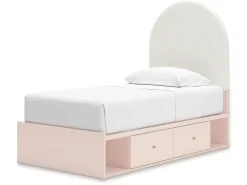 Mor Furniture Kids Beds & Bunk Beds|Wistenpine Storage Bed In Blush, Twin